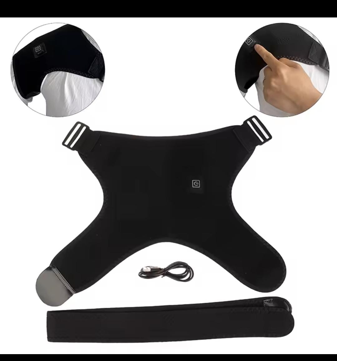 Miniatura 3 de hombrera de terapia de calor calefactora